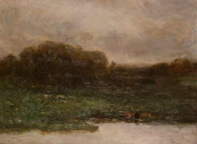 Zomertwijlicht door Edward Mitchell Bannister